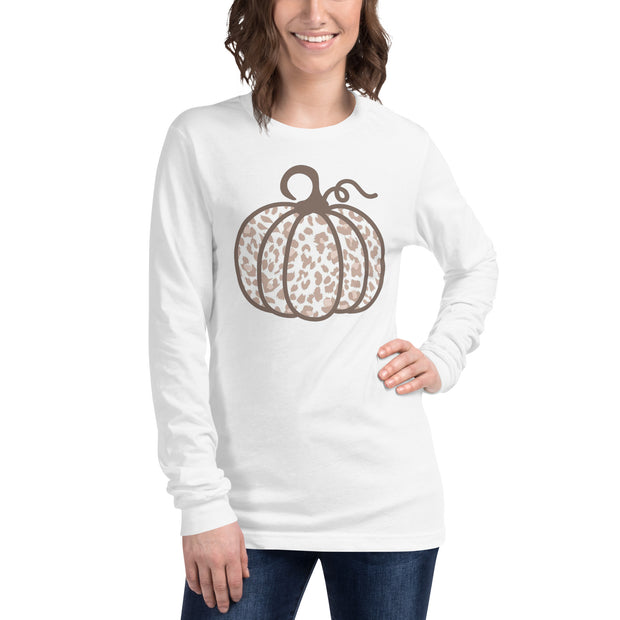 Leopard Pumpkin Tee - White